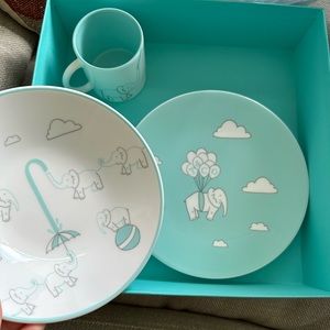 Tiffany & Co Baby 3 piece set Bone China